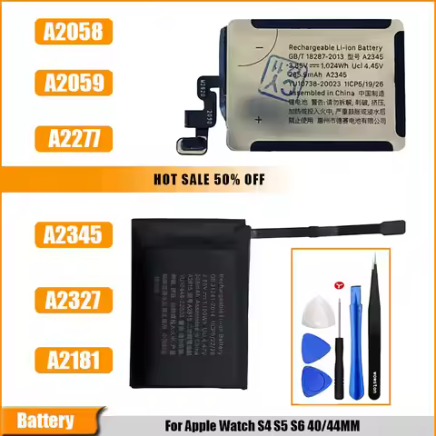 Brand New Replace iWatch Battery For Apple Watch A2058 A2059 A2277 A2181 A2345 A2327 For IWatch S4 S