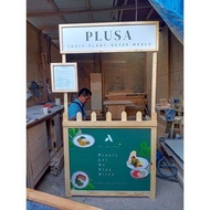 Booth Portablejualan kayu / Gerobak jualan stand pameran