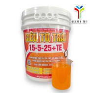 Xô phân bón 15/5/25 nuôi trái chống sượng múi nở hộc 20kg.