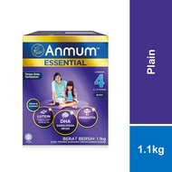ANMUM Essential Step 4 (4 - 9 Years) Children Formula Milk Powder - Plain (1.1kg) [Exp 15 Aug 2027 &