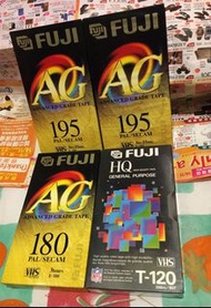 VHS 錄影機 富士錄影帶 4 盒 Fuji blank video cassette tape 空帶吉帶 全新 no Sony tdk Panasonic