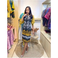 Woven blanket dress office dress/ formal event dress/ wedding dress/ yellow meniar dress