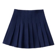 Ninabobo CW009 Women Mini Skirt Rok Tennis Rok Celana Pendek Polos Model Lipat Pleated Plain Lisa Bl