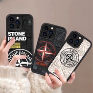 Soft Case Rose Motif Stone Island for Oppo A15 A15S A16 A54S A17 A17K A18 A38 A3S A31 2020 A5S A7 A1