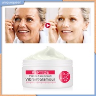 UNIQ- Anti-Aging Face Cream Collagen Moisturizer Peptide Wrinkle Facial Cream Reduce Wrinkles, Lifting Neck Firming Moisturizing-Whitening  AuQuest Peptide Wrinkle Cream 5 Seconds Wrinkle Remove Skin Firming Ageless Tighten Moisturizer Face Cream S