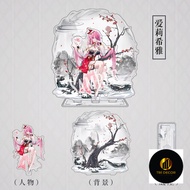 Keychain, Standee, Honkai: Star Rail Elysia Anime Game Character Study Desk Decoration