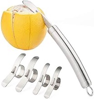 Orange Peelers Set of 5 Stainless Steel with Slicer Cutter Peeler Comfortable to Peel Orange Potato 
