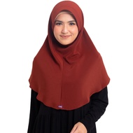 Elzatta Hijab Kerudung Jilbab Bergo Instan Bahan Crinkle Polos Banyak Warna Olina Crinkle