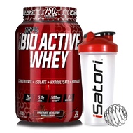 iSatori Bio-Active Whey Powder Chocolate Sensation (30 Servings) Classic Blender Bottle (Clear Bottl