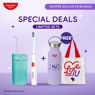 [FREE IU Tumbler + IU Totebag] Colgate Blast Water Flosser + Colgate Proclinical B150 Deep Clean Bat