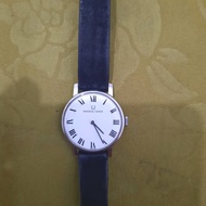 jam tangan universal geneve dial roman index manual winding swiss nos / baru stok lama antik langka 