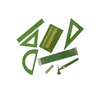 Blind 9 Set Abacus Writing Board Compass Triangle Ruler Stationery etc. Set A4JG