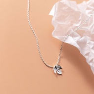 Maple Leaf Necklace S925 Sterling Silver [MERCELO]