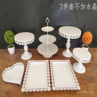 Birthday Wedding Iron Flower Stand Three-Tier Pastry Stand Display Stand Hot Multi-Tier Cake Stand E