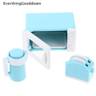 Everthing 1 Set Mainan Microwave Mini Skala 1: 12 Untuk Rumah Boneka