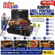 COMBO PACKAGE Portable Stove Plus Suitcase and Bbq Grill Yakiniku Multipurpose Grill