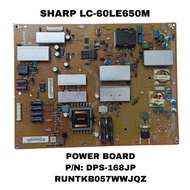 (SH2) SHARP-LC-60LE650M- POWER BOARD/ MAINBOARD/ TCON/ RIBBON/ LVDS/ BUTTON