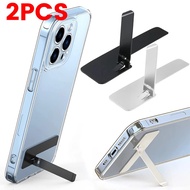 Ultra-thin Mini Metal Folding Mobile Phone Holder Stand for IPhone Samsung Xiaomi Invisible Portable Phone Kickstand Bracket