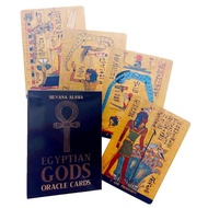Tarot Cards English Version Egyptian Gods Oracle Tarot Guidebook Family Party Prediction Divination Board Game Entertainment Tool lovable