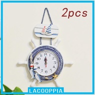 [ Mediterranean Wall Clock Nautical Clock for Bedroom Bathroom Dining Room