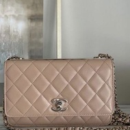 Brand new Chanel beige trendy cc woc wallet on chain Handbag