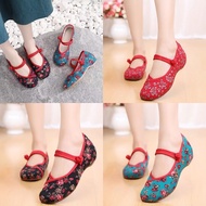 Women's Chinese Shoes Wedge Heels Floral Pattern Wedges Wedges Heels Wedges Shoes Women (No Box)