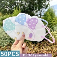 Hourser Mask 50Pcs Murah 3ply Protection 3d Melody Melody Kids Mask For 3-12 Yrs
