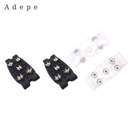 Adepe Crampons Ice Cleats Slip on Footwear Gripper Spike with 5 Steel Spike Grips Snow