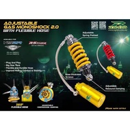 REAR ABSORBER MONOSHOCK GAS FLEXIBLE RS150 RSX150 YAMAHA Y15ZR / LC135  SYM VF3I 200MM 210MM HONDA 2