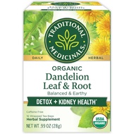 Traditional Medicinals Tea, Organic Dandelion Leaf & Root - 16 wrapped tea bag (1 box)
