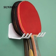 [ Wall Mounted Racket Rack Badminton Racket Hook Racket