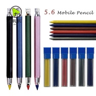 QIUJUU Automatic Pencil, Metal 2B/4B/6B/8B Pencil Refill Mechanical Pencil, Creative Drawing Writing