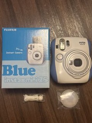 全新閒置FUJIFILM instax mini 25 藍色即影即有相機