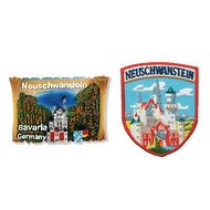 德國 新天鵝堡辦公室磁鐵+布魯塞爾 尿尿小童繡片貼【2件組】外國