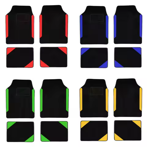 4Pcs Universal Car Floor Mats For CHEVROLET Caprice HHR SS Monza Optra Bolt Lacetti S10 Suede Carpet