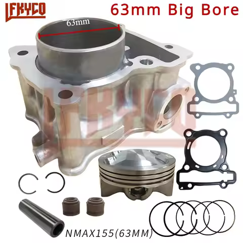 Motorcycle 63mm Engine Part Cylinder Big Bore Kit 155CC to 183CC Motor for Yamaha NMAX N Max 155 Aer