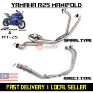 (MY) YAMAHA R25 v1 v2/ R3 / MT-25 MANIFOLD EXHAUST