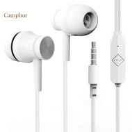 Camphor  Wired Earbud Fevers Sound Effect Powerful Bass Ergonomic 35mm Stereo Sports In-ear Earbud f