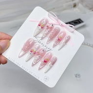 [N87] Nail box with embossed strawberry jelly design