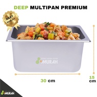 SERBU MURAH - Multipan Wajan Kotak Penggorengan Kentang Deep Fryer Food Pan Stainless Steel - Deep