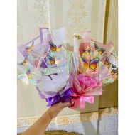 Butterfly Bouquet 5pcs LED cellophane butterfly bouquet graduation birthday