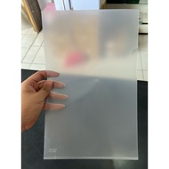 (12 pcs) L Folder Transparent File Folder Clear L-shapedBANTEX folio sizeBENING