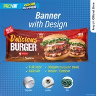 Banner / Bunting / Backdrop Printing ( Siap Design / Pakej Service Design )