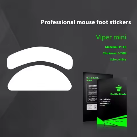 1 Set/pack White PTFE Smooth Mouse Skates For Razer Viper Wired/Viper Mini/Viper Ultimate Profession