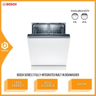 Bosch Serie Fully-integrated Built-in Dishwasher 60cm EcoSilence Drive SMV6ZCX42E SMV25BX03R Pencuci