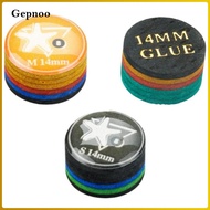 Gepnoo Billiard Cue Tip Snooker Cue Tip 14mm Professional Rainbow Pool Cue Parts   Cue Tip