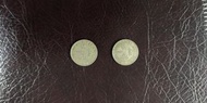 19351936年香港一角硬幣供兩枚。5元平郵