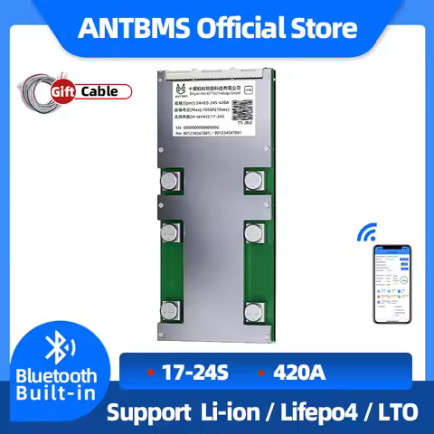 ANT BMS 17S 18S 19S 20S 21S 22S 24S LiFePo4 Li-ion 400A 48V 60V 72V LFP NMC Lithium BMS Balance Boar