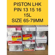 PISTON LHK THAILAND PIN 14/15/16 15L SIZE 65MM-79MM LHK PISTON WAVE125 Y15ZR LC135 EX5 SPEC OPEN