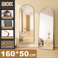 Ready stockMOK Body Mirror 180*80CM Mirror With Stand Floor-To-Ceiling Wall Mounting Mirror Full Bod